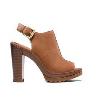 Michael Kors Flynn Sling Back Suede Heel